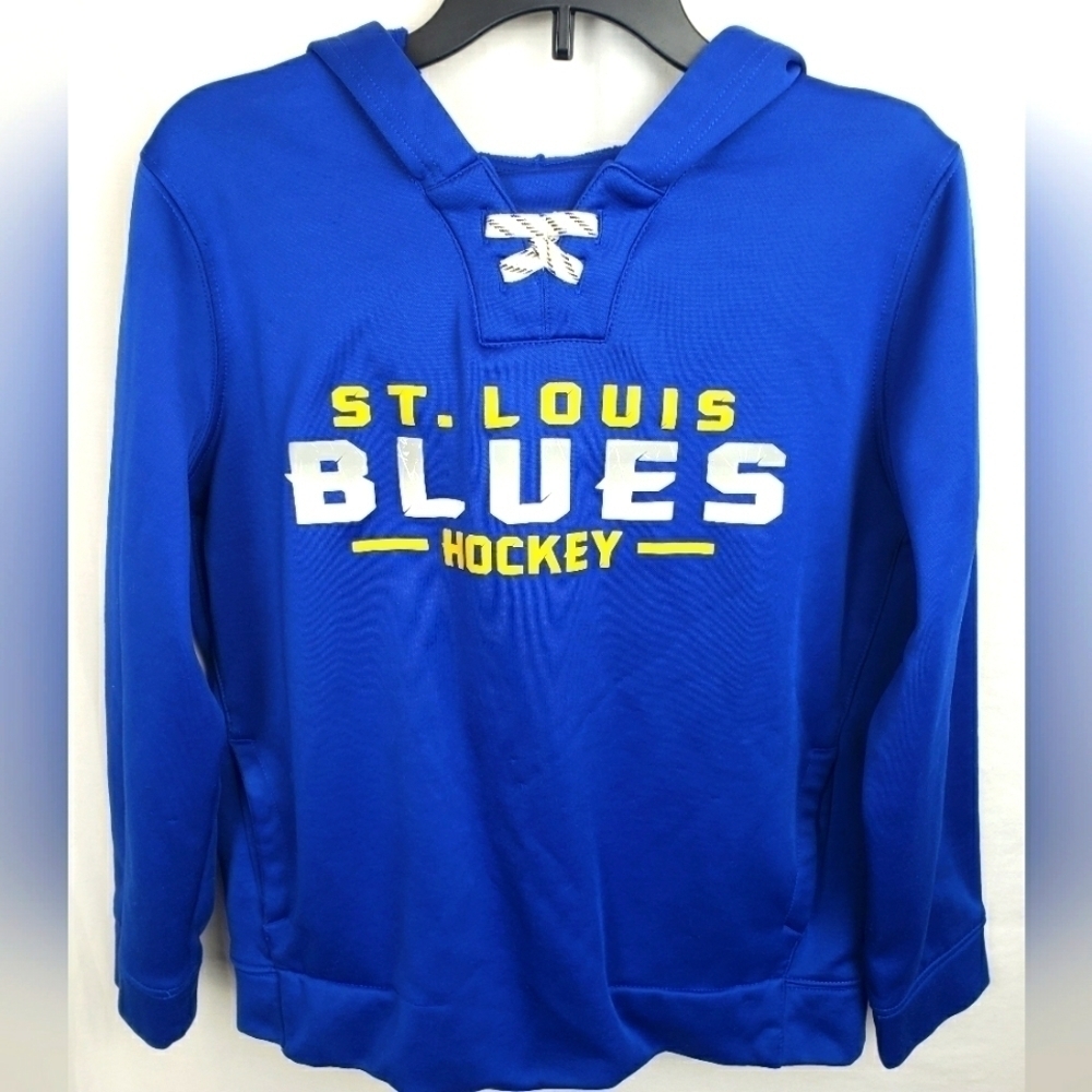 NHL St.Louis BLUES Hockey Long Sleeve Sweatshirt Youth Sz 10-12
